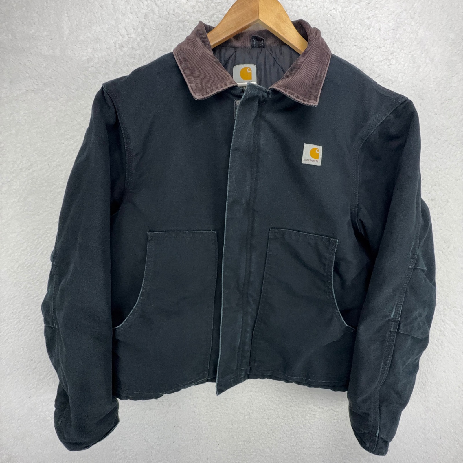 Carhartt Sandstone Jacket Arctic Quilt Lined Mens Medium J02 Blk Black